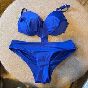 La Vie En Rose Vibrant Blue Bikini Set